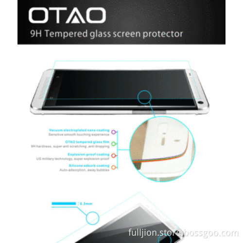 Slim Tempered-glass Screen Protector for MOTO G, 9H Hardness, with Rounded Edges 0.2mm